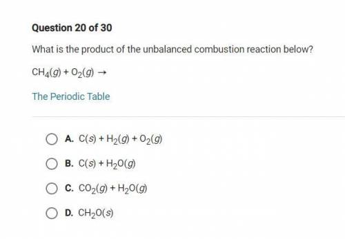 What is the product of the unbalanced combustion reaction below?