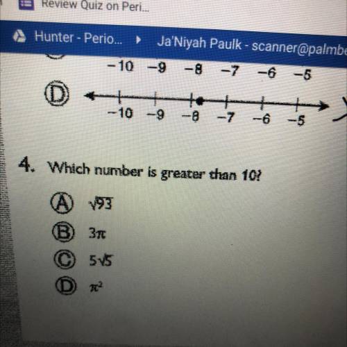Which number is greater than 10?