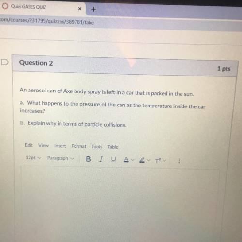 One question from Gases quiz