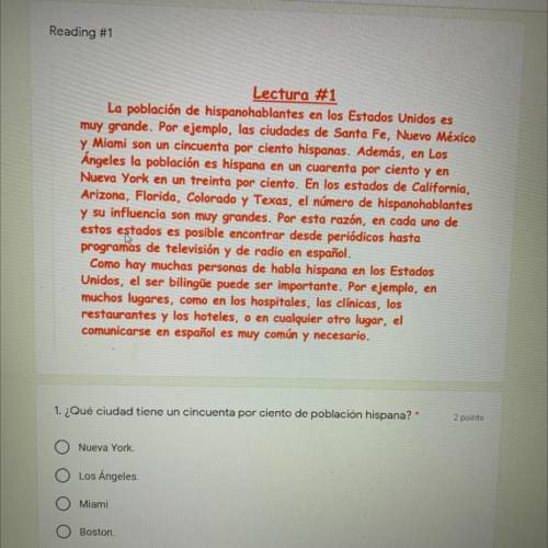 Can someone read this and help me with my Spanish question thanks