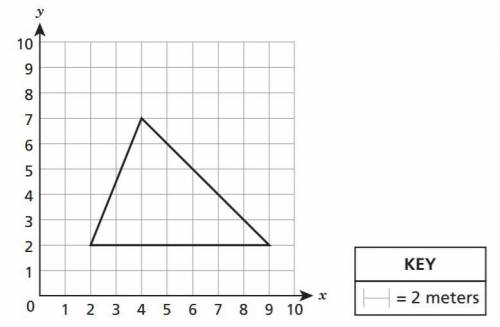I WILL GIVE BRAINLIEST PLS I NEED HELP, The scale drawing of a field in the shape of a triangle is
