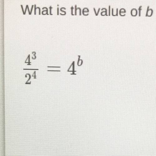 What is the value of b in the equation shown below?