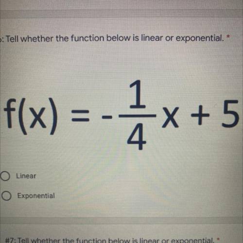 Is it linear or exponential