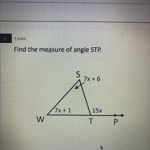 Find the measure of the angle