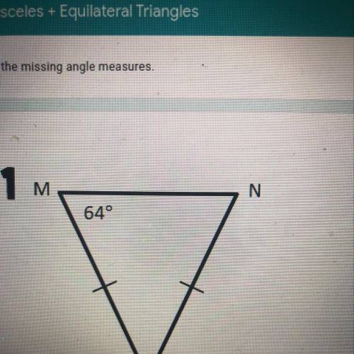 Find the missing angle measures 
Please help