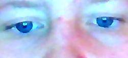 Look how blue my eyes are. unfortunately, my eyes are only super blue like this, when it rains