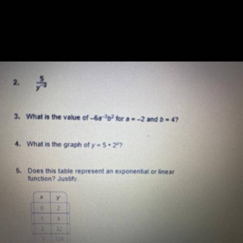 Need answers for #3 please hep