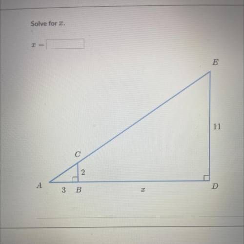 IN NEED OF HELLLPPPPPPP
Solve for x