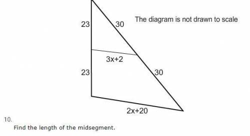 Find the length of the midsegment.