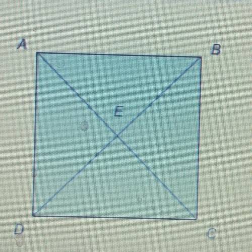Quadrilateral ABCD is a square and the length of BD is 14 cm.
What is the length of AE?
