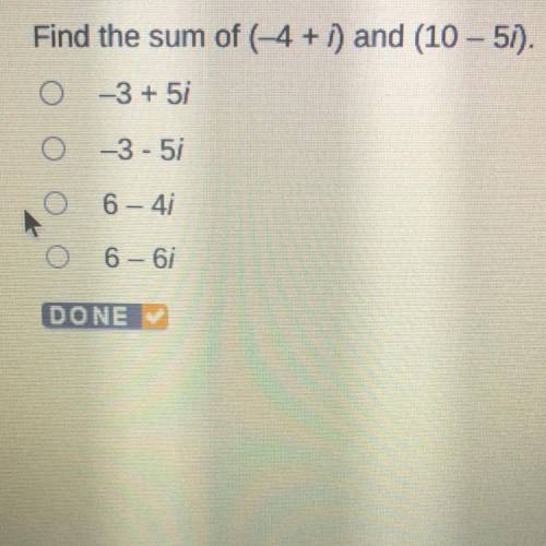 Find the sum of (-4 + 1) and (10 – 5:).