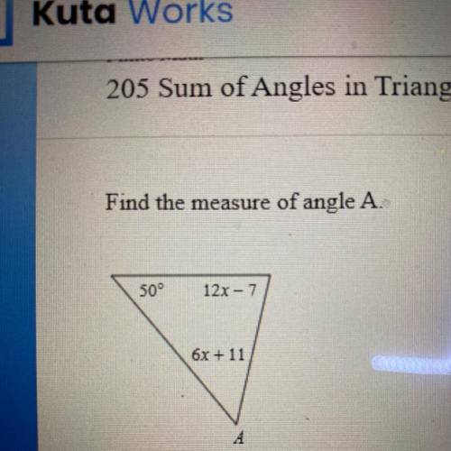 How do I find angle A?