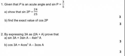 Trigonometry help!!! higher maths level( year 12/11th grade?)