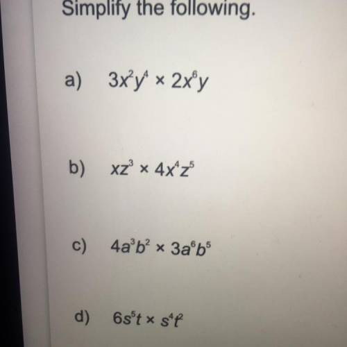 Please help with this, just simplify and answer then please
