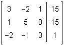Which operation can be used with the augmented matrix below?

Switch column 1 and column 2. 
Multi