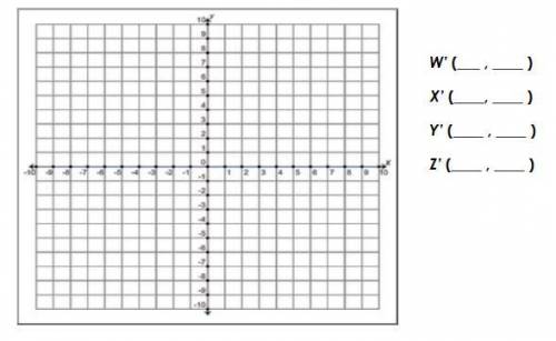 Graph and label the figure and its image under the given transformations. The rotation is about the