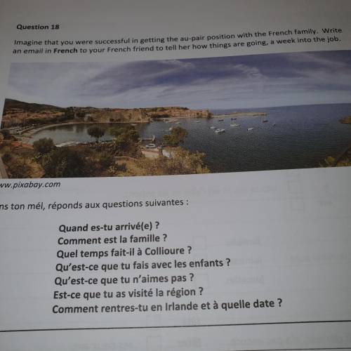 Help with french email pls , I’ll give brainliest