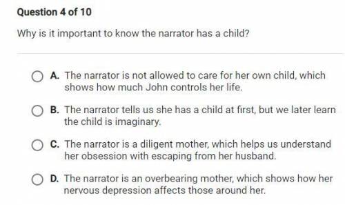 Why is it important to know the narrator has a child?