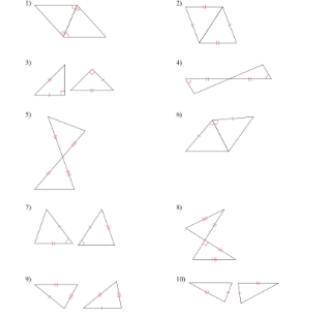 Question:Determine if the two triangles are congruent. If they are, state how you know.