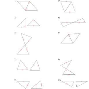 Question:Determine if the two triangles are congruent. If they are, state how you know.