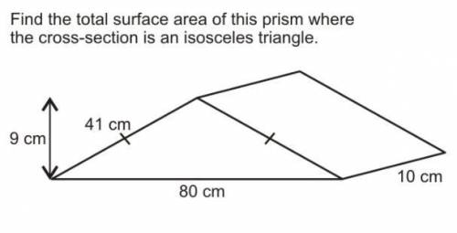 I'm offering 25 points for you to answer this question!

Find the total surface area of this prism