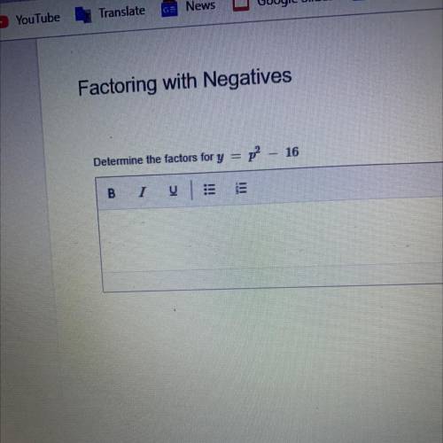 Factoring with negatives anybody can help ?