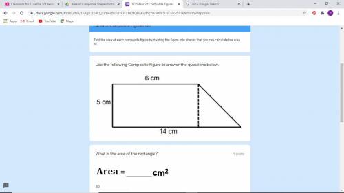 Can someone help me find the area of the triangle