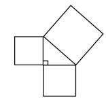 Which of the following could be the areas of the three squares shown?

A. 40 ft2, 55 ft2, 95 ft2A.