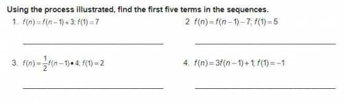 Find the first 5 terms in the sequence.