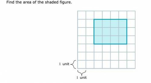FIND THE area of the shaded figure