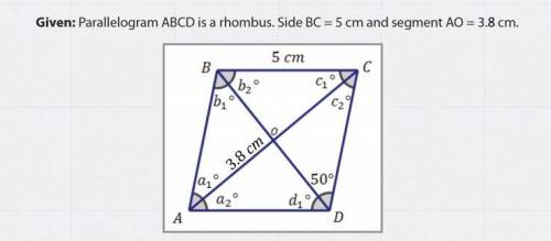 What is the length of diagonal BD?