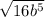 \sqrt{16 b^{5} }