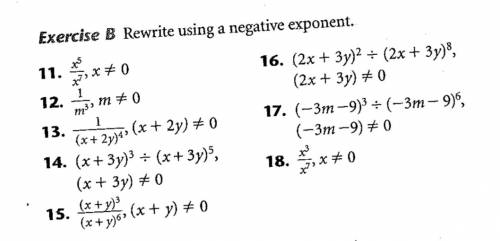 Rewrite the equations using a negative exponent!! ill give brainliest, any random or incomplete ans