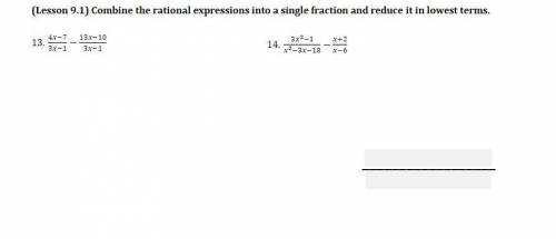 Combine the rational expressions into a single fraction and reduce it in the lowest terms.