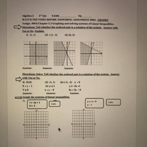 I’m so confused, this is algebra two and the paper is attached, please help Imma fail