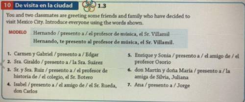 ANYONE THAT KNOWS SPANISH PLS HELP!! Pls just help with a few doesn’t have to be all:(