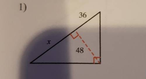 Find the missing length indicated. Leave your answer in simplest radical form.