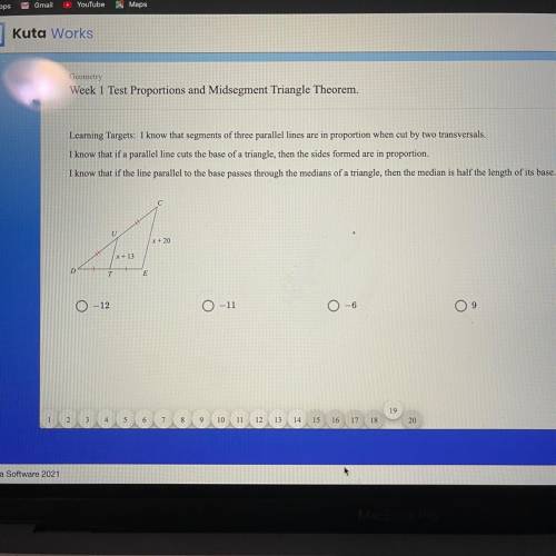 Proportions and Midsegment Triangle Theorem (30 POINTS!!) Help me solve this