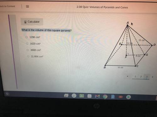 What is the volume of this square pyramid?(please help)