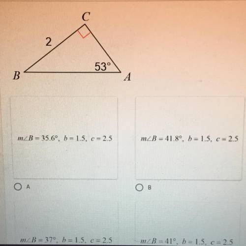 Will give brainlest!Solve the triangle, Round answers to the nearest tenth.