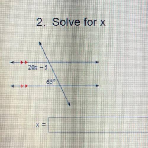 Solve for X
please help!