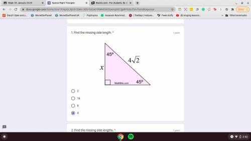 Finding side length of the 90-degree angle triangle