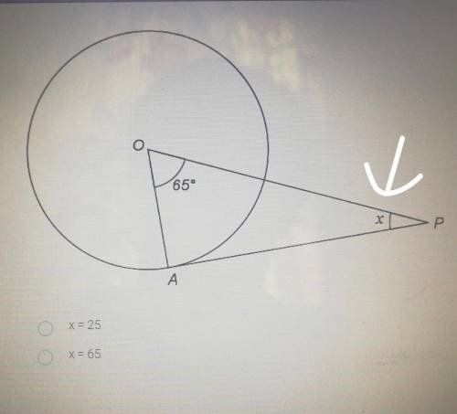 PLZ SOMEONE ANSWER find the value of x: