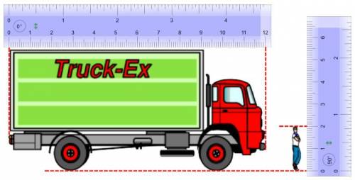 Please can someone help?

Here is a diagram of a person standing next to a lorry.The diagram shows