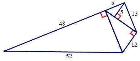 Analyze the diagram below and complete the instructions that follow.

Find the unknown side length