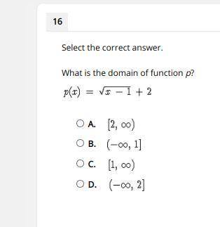 What is the domain of function p?