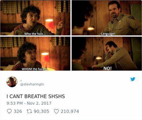 You've been scrolling long enough, have a Stranger Things meme :D