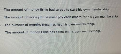 Ernie bought a membership to a local gym. He found that he could calculate how much money he will s