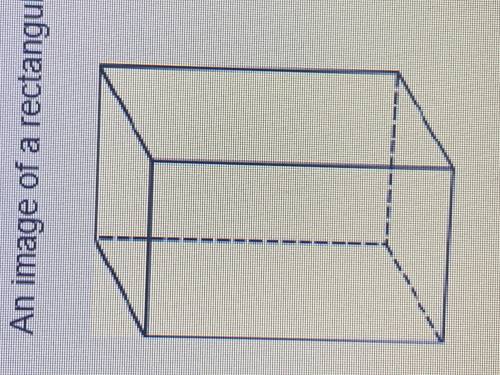 An image of a rectangular prism is shown below: Part A: If a cross section of the prism is cut perp
