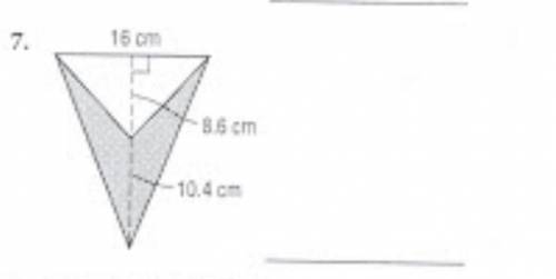Find the area on the shaded region